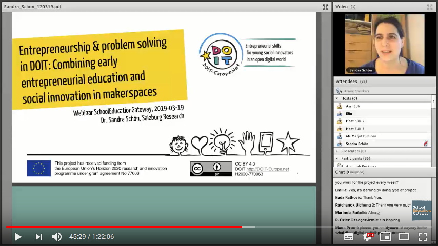 Screenshot of the webinar slide